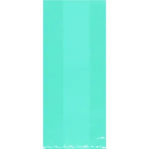 Caribbean Blue Small Cello Party Bags 25pk