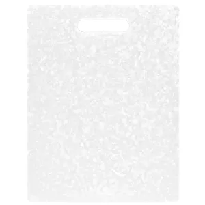 Dexas Classic Jelli Cutting Board with Handle, 8.5" x 11", White Granite Pattern