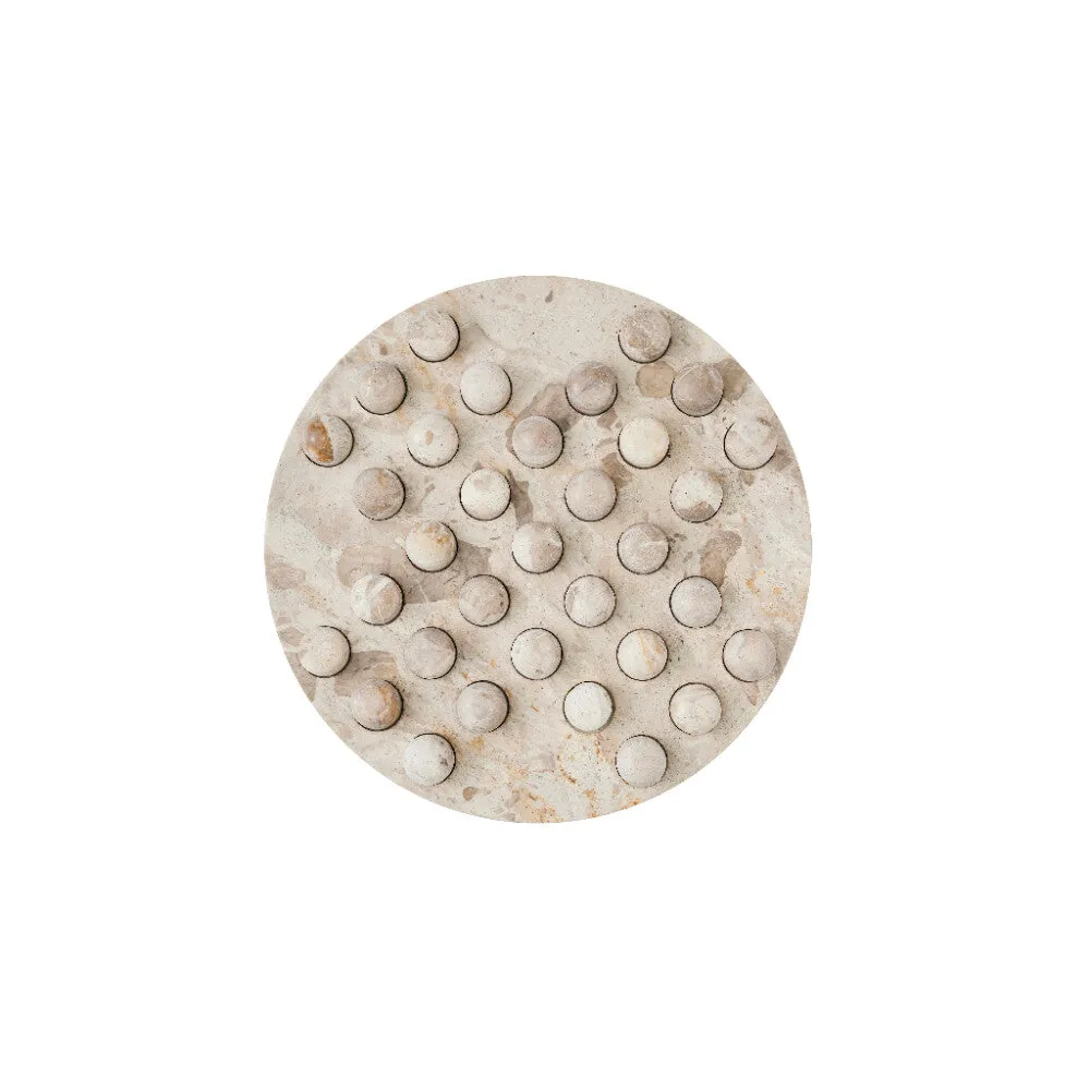 Ellia marble board game solitaire ø25 cm. sand