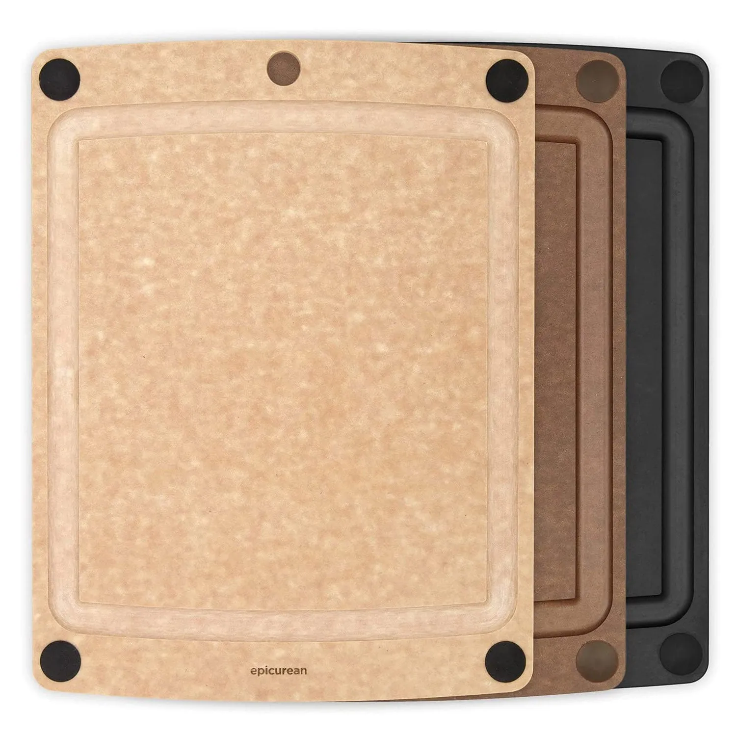 Epicurean All-In-One 19.5-Inch × 14.5-Inch Cutting Board, Nutmeg/Brown
